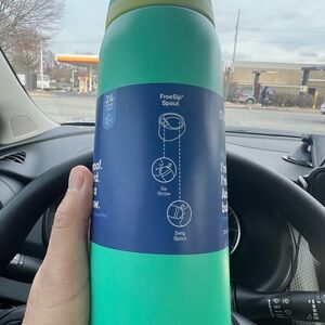 32oz Stainless Steel Insulated Water Bottle – Straw Lid